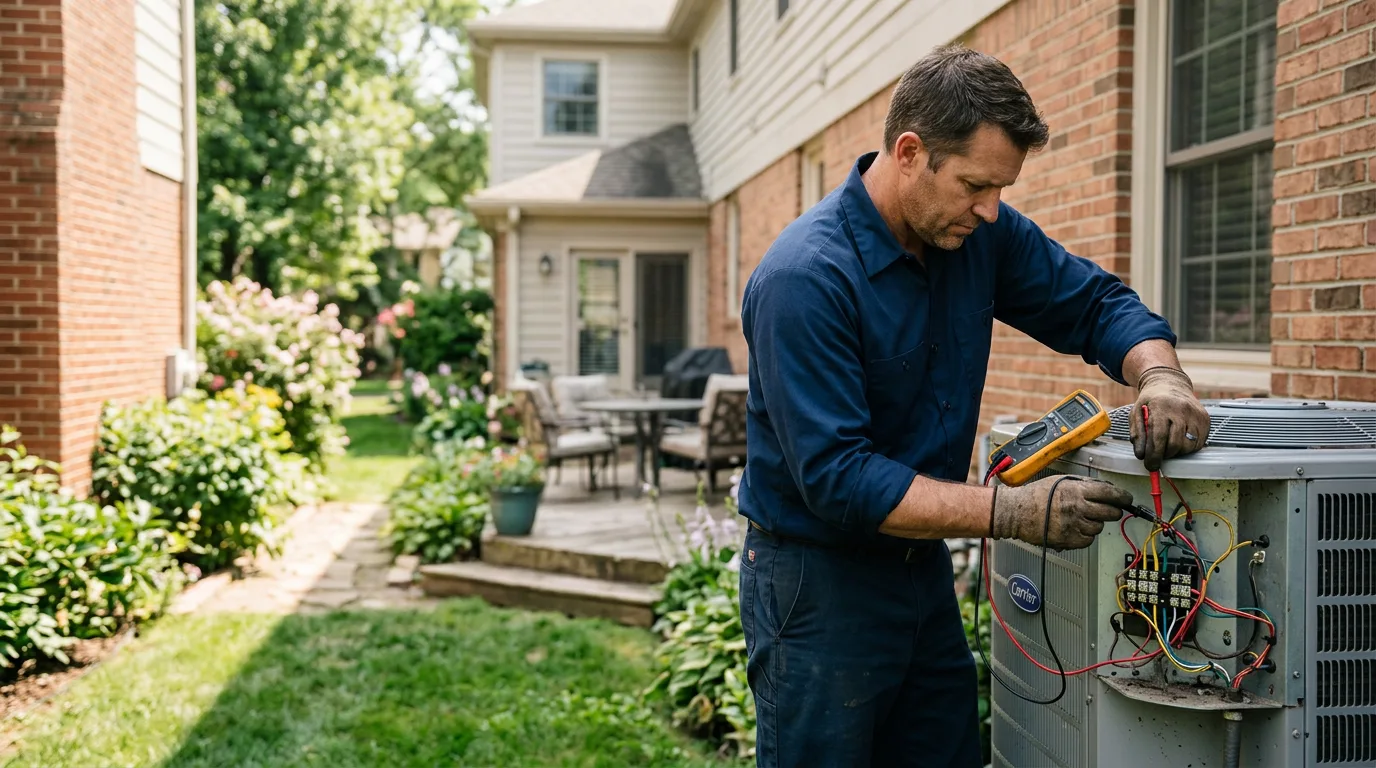 HVAC technician working near Monroe City, MO
